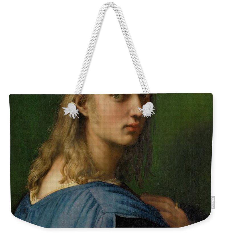 Raphael Weekender Tote Bag featuring the painting Bindo Altoviti by Raphael da Urbino