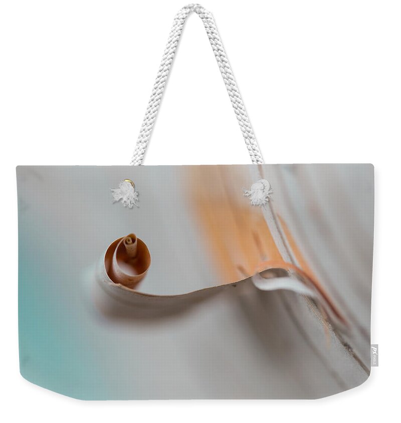 Abstract Weekender Tote Bag featuring the photograph Birch Bark by Jakub Sisak