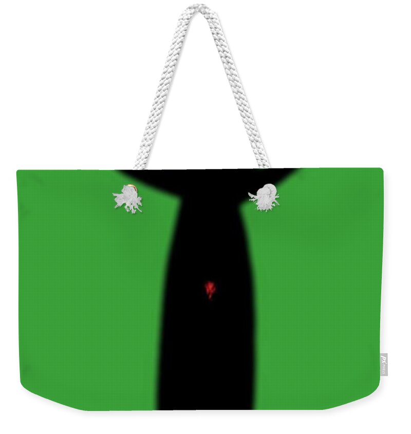 Savannah Weekender Tote Bag featuring the digital art Bird Girl Comes of Age by Vincent Green