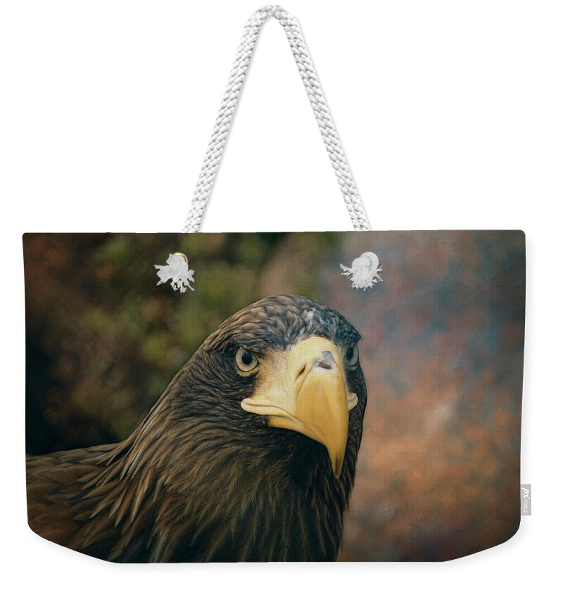 Bird Weekender Tote Bag featuring the photograph Bird Of Prey by Maria Angelica Maira