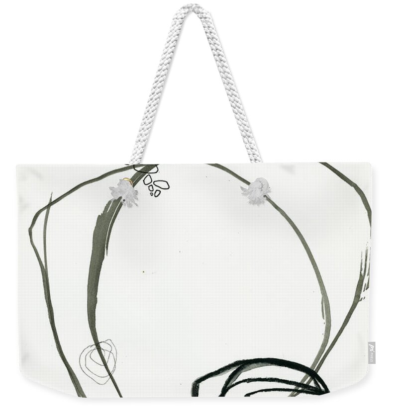 Drawing Weekender Tote Bag featuring the painting Black and White # 13 by Jane Davies