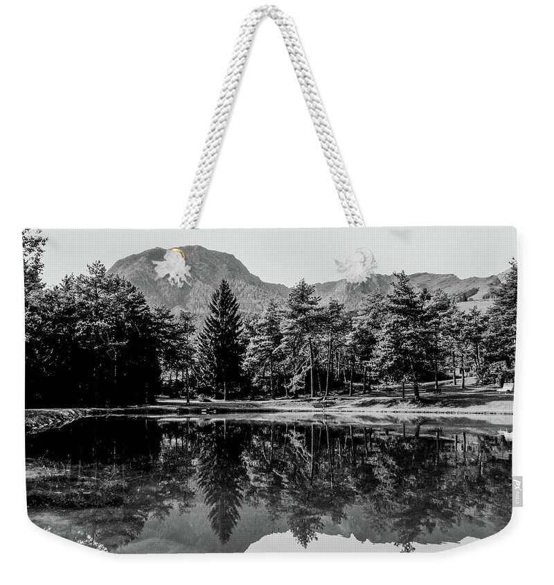 Mountain Weekender Tote Bag featuring the photograph Black and White by Cesar Vieira