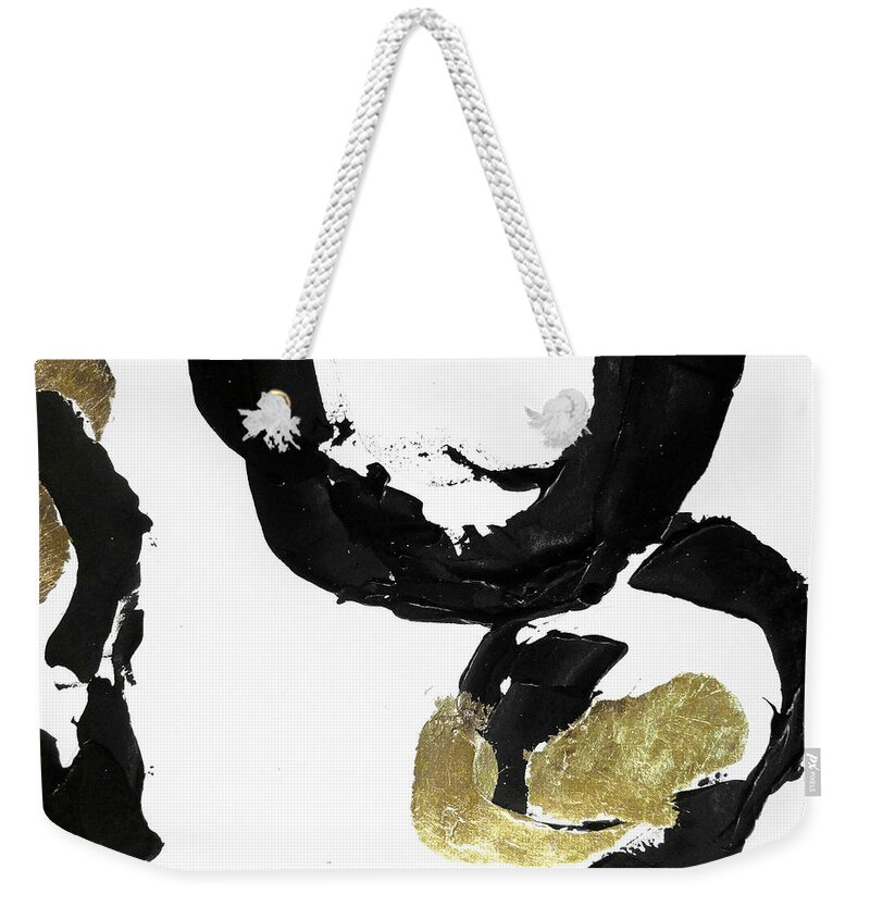 Original Watercolors Weekender Tote Bag featuring the painting Black Gold 2 by Chris Paschke
