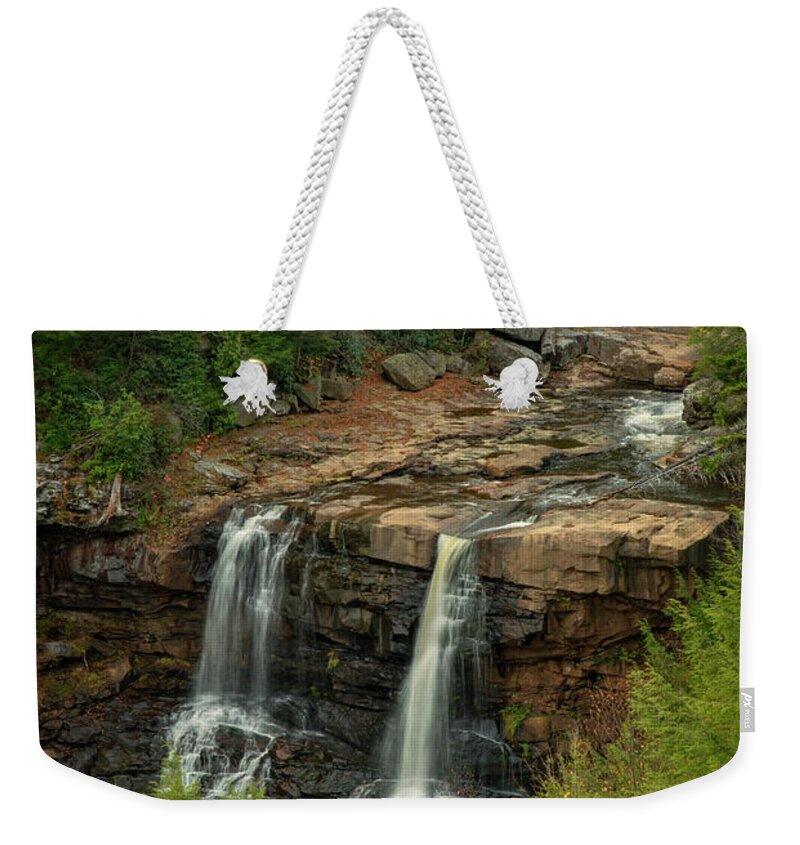 Water Weekender Tote Bag featuring the photograph Blackwater Falls by David Waldrop