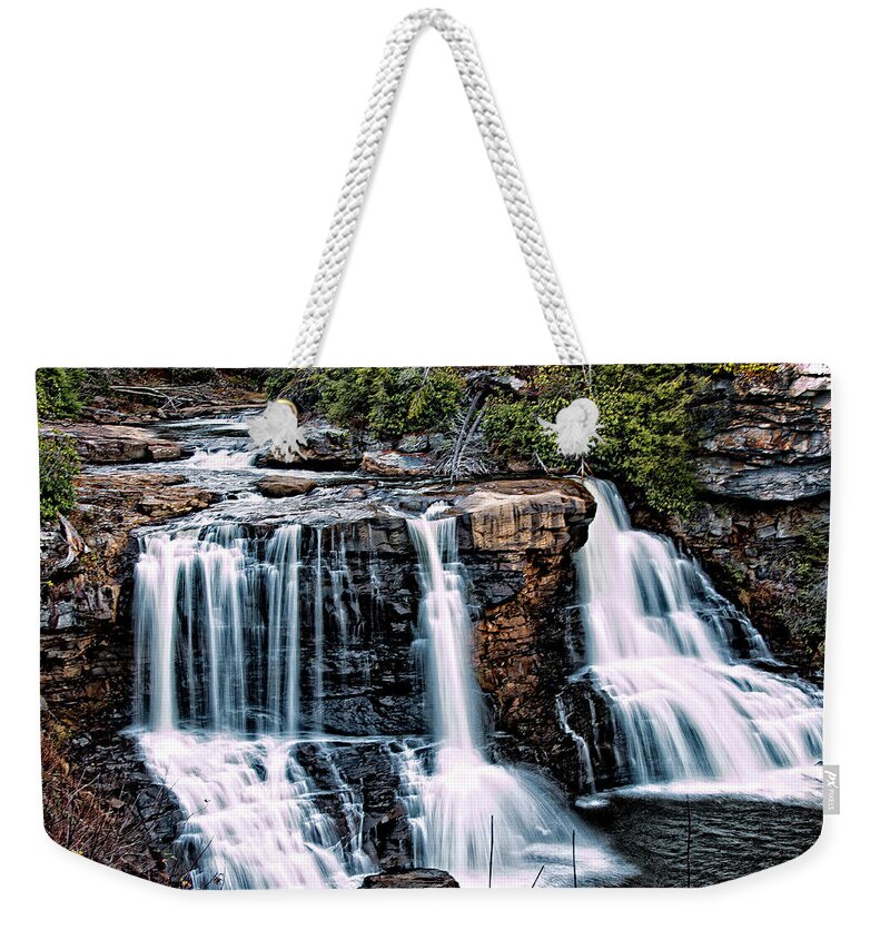 Blackwater Weekender Tote Bag featuring the photograph Blackwater Falls, West Virginia by Skip Tribby
