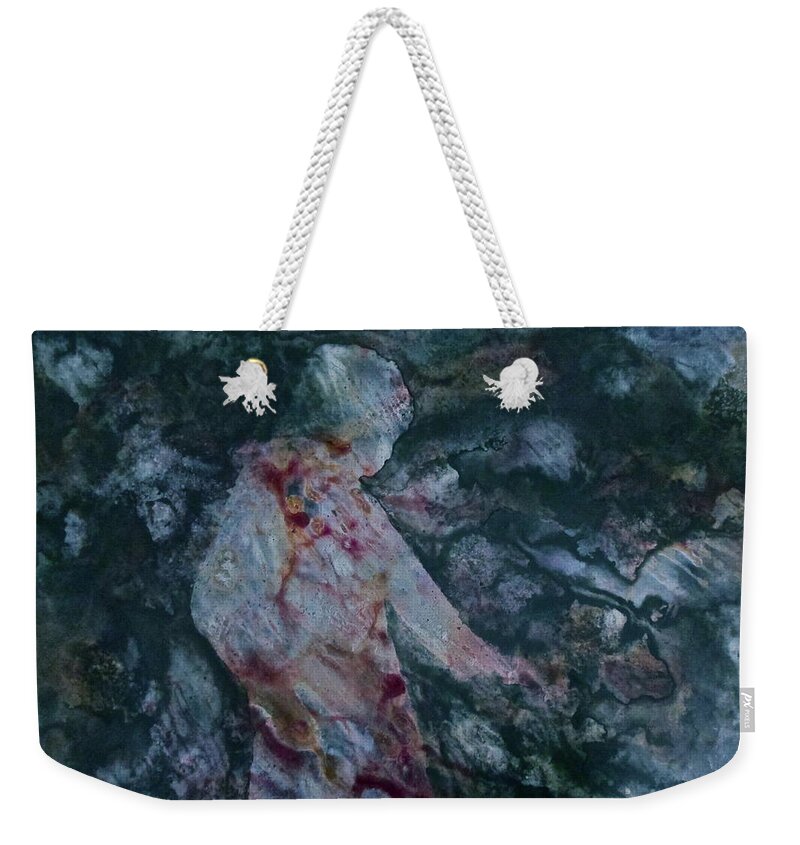 Child Weekender Tote Bag featuring the painting Blizzard by Janice Nabors Raiteri