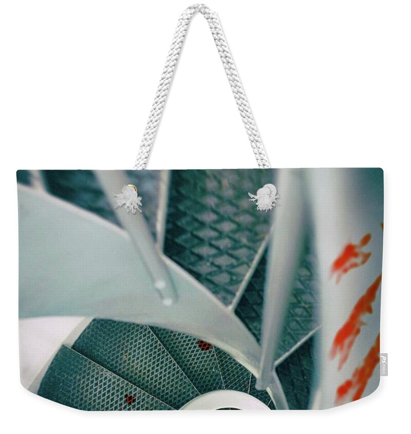 Hand Weekender Tote Bag featuring the photograph Bloody Stairway by Carlos Caetano