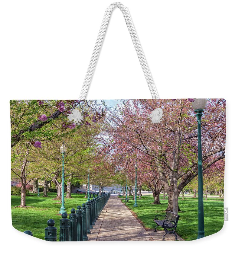 City Weekender Tote Bag featuring the photograph Blooms In The Park by Jonathan Nguyen