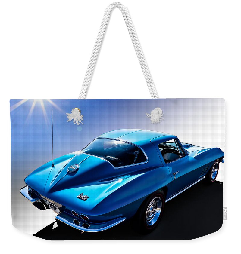 Classic Weekender Tote Bag featuring the digital art Blue '67 by Douglas Pittman