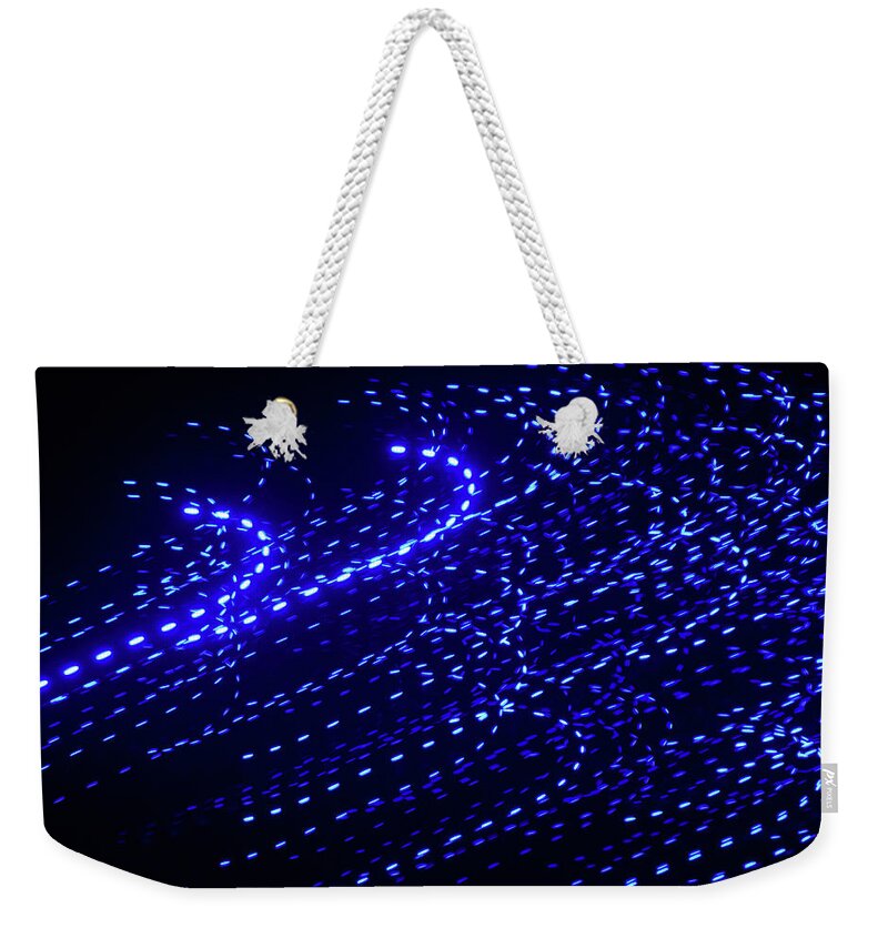 Light Weekender Tote Bag featuring the photograph Blue Caprice by Lynda Lehmann