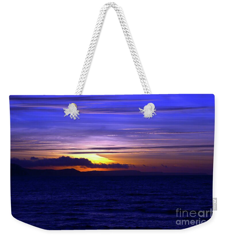 Weymouth Weekender Tote Bag featuring the photograph Blue Heaven by Baggieoldboy