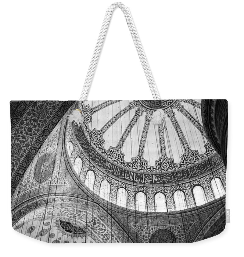 Blue Mosque Weekender Tote Bag featuring the photograph Blue Mosque by Leslie Leda