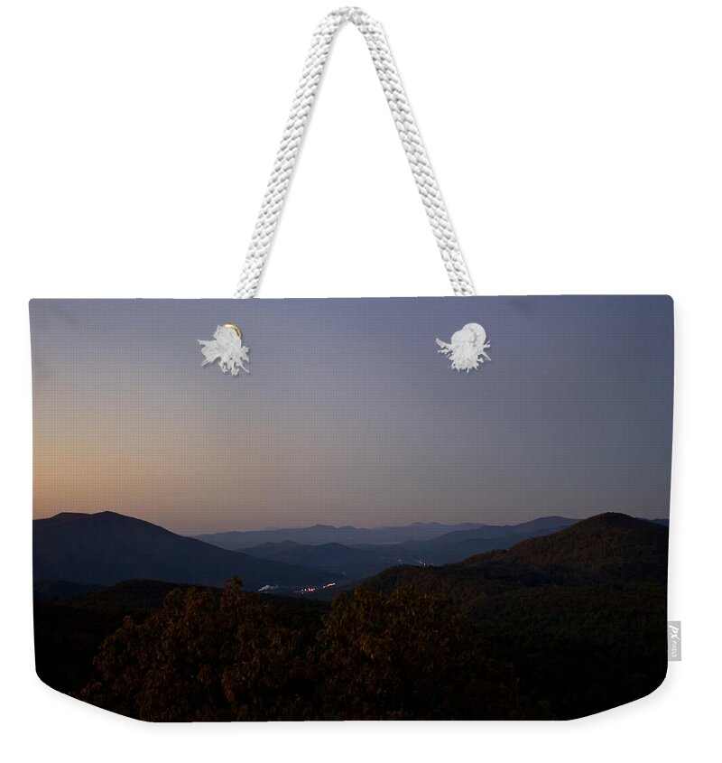 Mountains Weekender Tote Bag featuring the photograph Blue Ridge Dawn by Lara Morrison