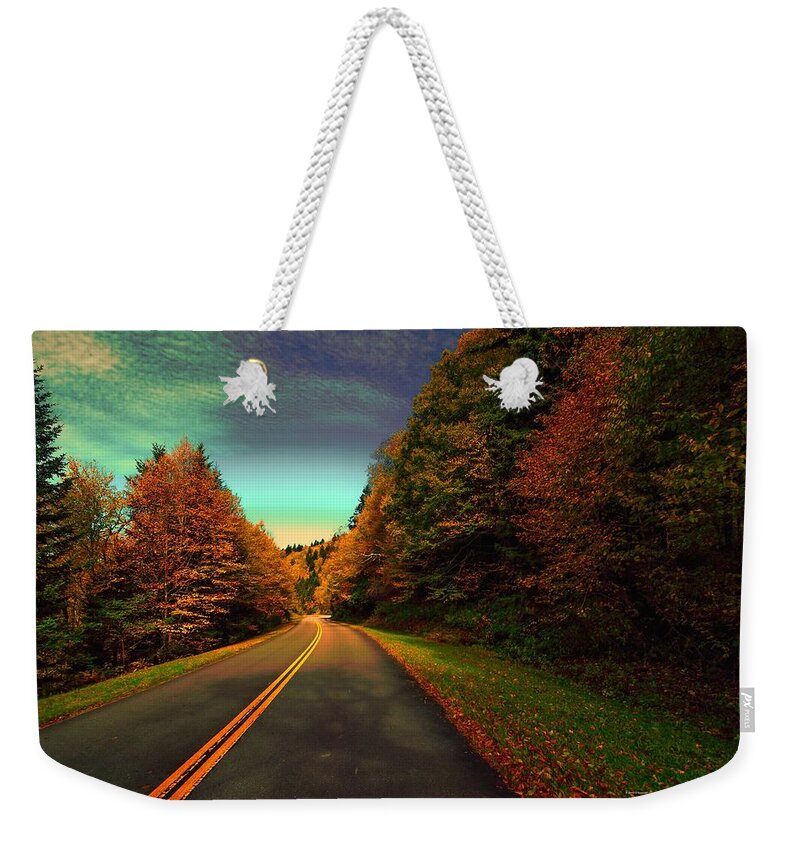  Blue Ridge Pkwy. Weekender Tote Bag featuring the photograph Blue Ridge Pkwy by Dennis Baswell