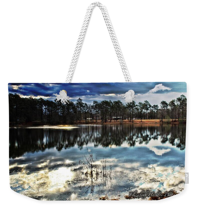 Landscape Weekender Tote Bag featuring the photograph Blue Sky by Elizabeth Harllee