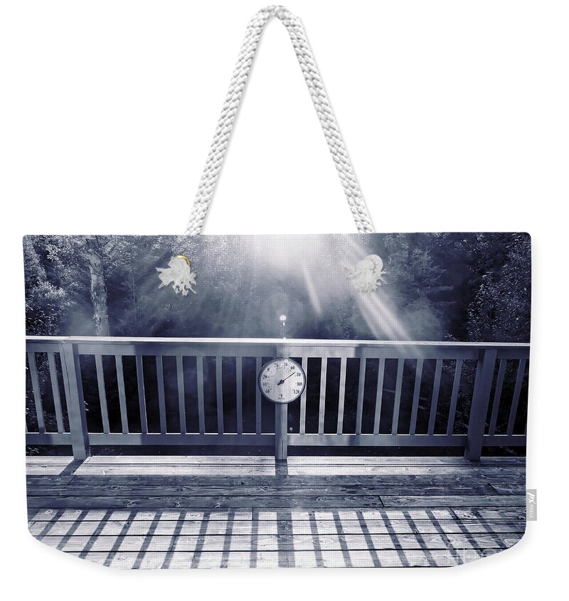 Sunlight Weekender Tote Bag featuring the photograph Blue Summer by Onedayoneimage Photography