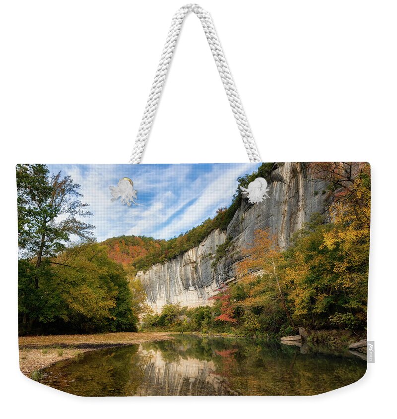 Arkansas Weekender Tote Bag featuring the photograph Bluff by James Barber