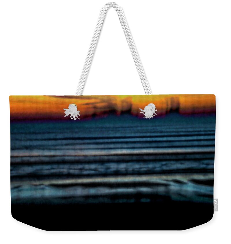 Abstract Weekender Tote Bag featuring the photograph Blurred Lines by Gina O'Brien