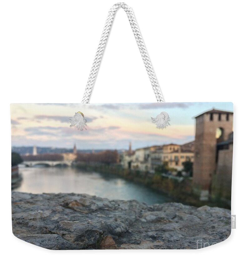 Blurred Weekender Tote Bag featuring the photograph Blurred Verona by Donato Iannuzzi