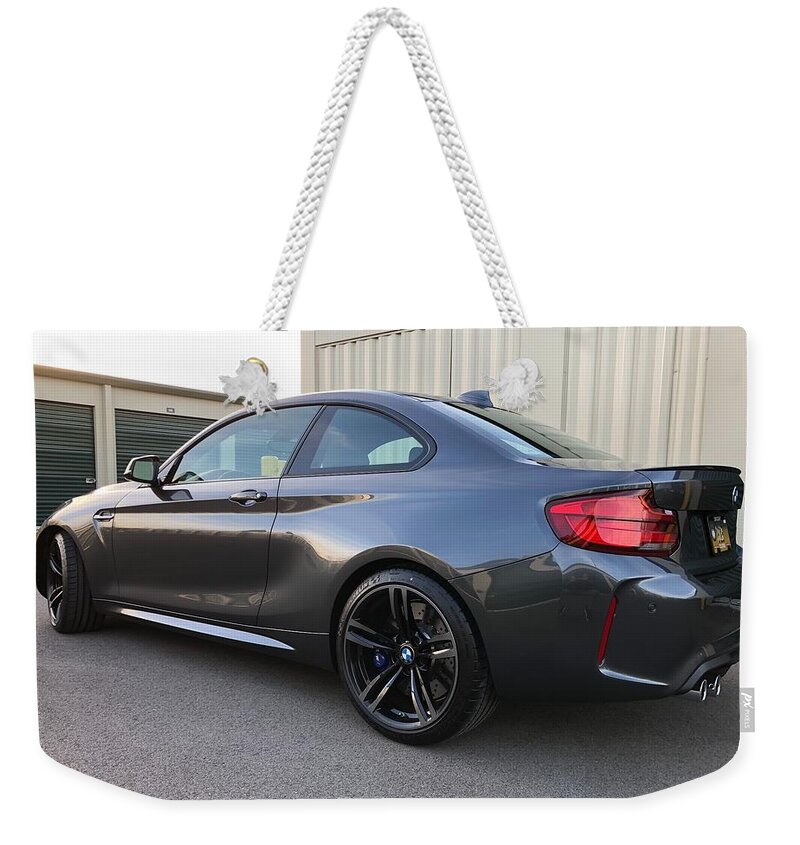 Bmw M2 Weekender Tote Bag featuring the photograph Bmw M2 by Mariel Mcmeeking