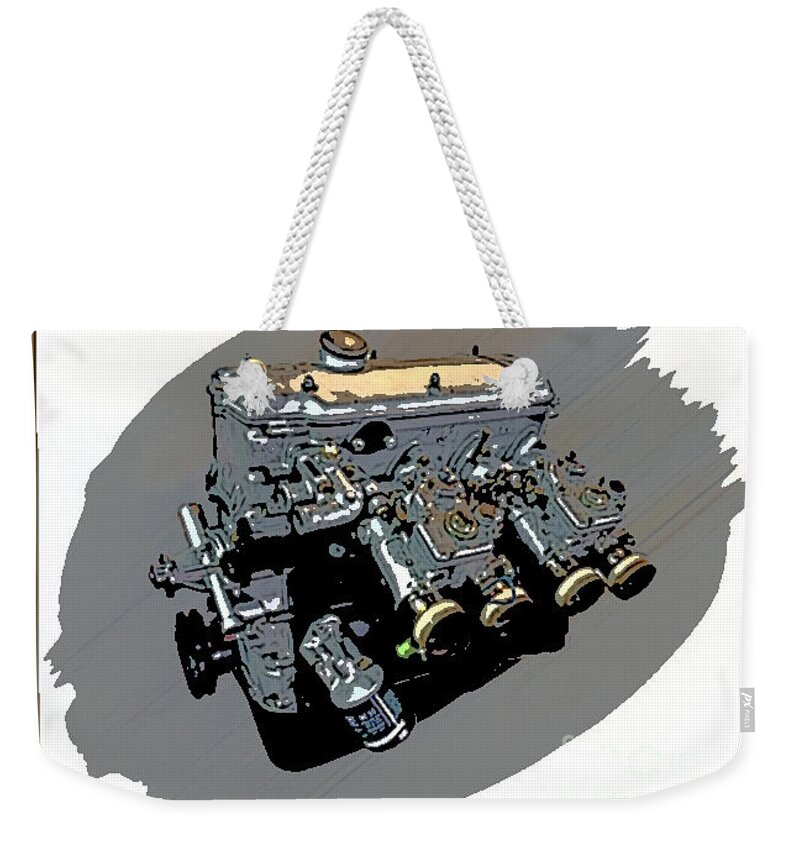 Bmw Weekender Tote Bag featuring the photograph BMW Motor 2002 by Tom Griffithe