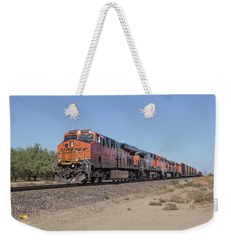 Bnsf Weekender Tote Bag featuring the photograph Bnsf7890 by Jim Thompson