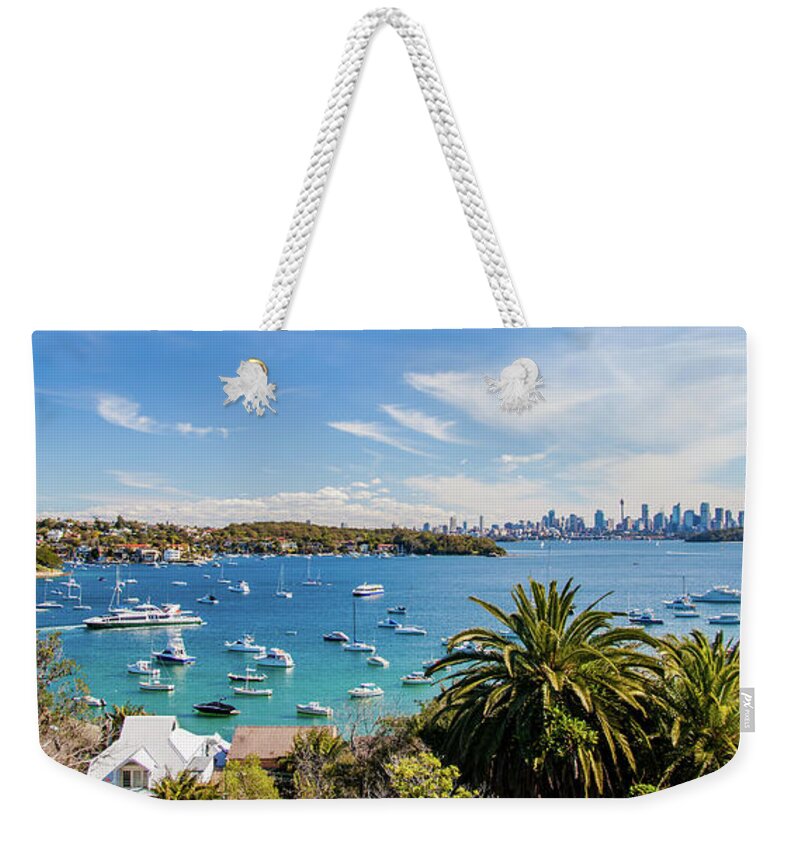 Watson's Bay Weekender Tote Bag featuring the photograph Boat Life by Az Jackson