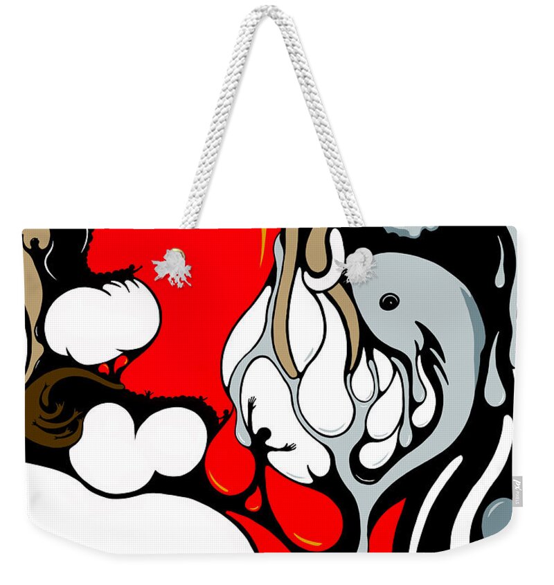 Female Weekender Tote Bag featuring the digital art Boiling Point by Craig Tilley