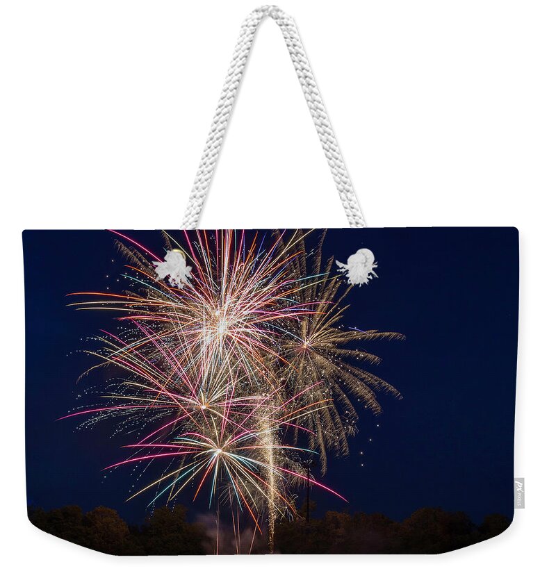 Fireworks Weekender Tote Bag featuring the photograph Bombs Bursting In Air III by Harry B Brown