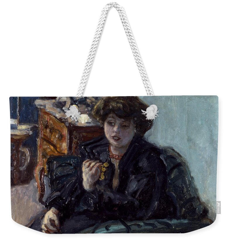 19th Century Weekender Tote Bag featuring the photograph BONNARD: LADY, 19th C by Granger