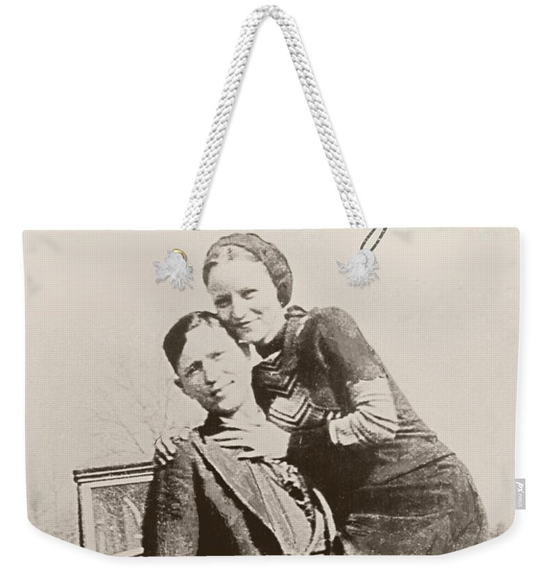 Bonnie And Clyde Weekender Tote Bags