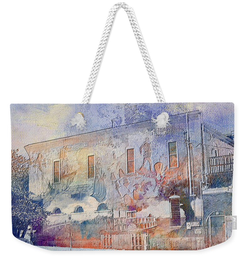 Photography Weekender Tote Bag featuring the digital art Boonville Mural by Kathryn Cornett