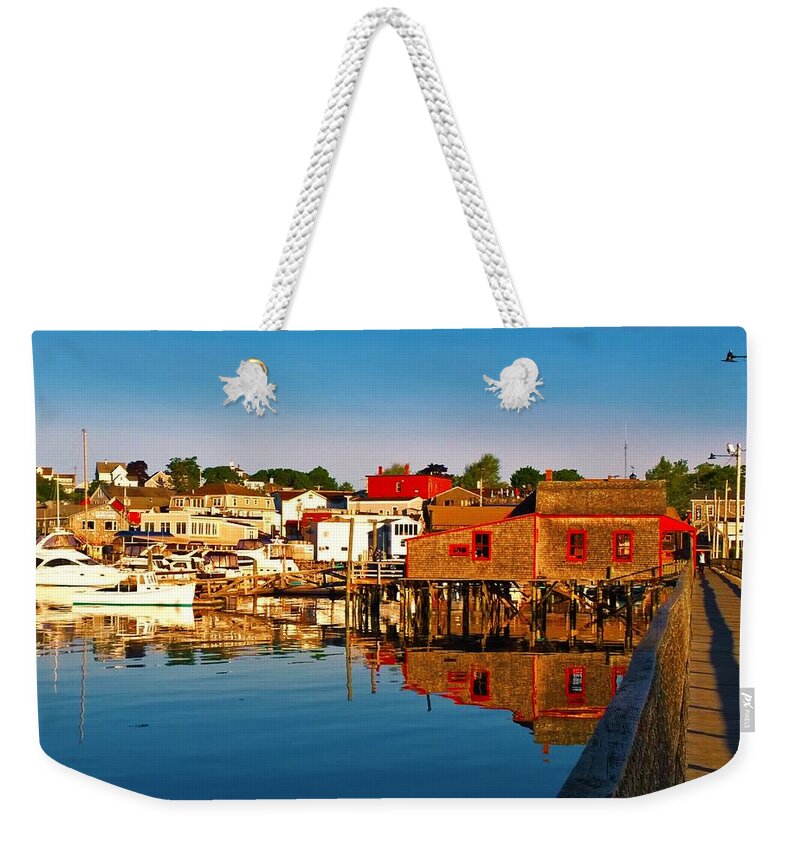 Booth Bay Weekender Tote Bag featuring the photograph Booth Bay by Lisa Dunn