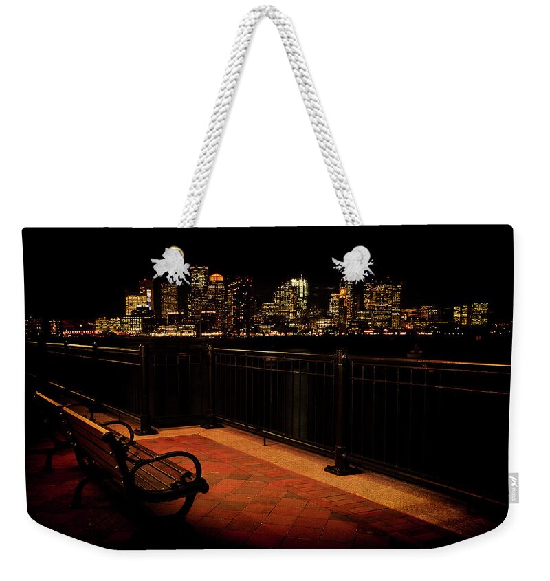 Boston Weekender Tote Bag featuring the photograph Boston Lamplight by Rob Davies