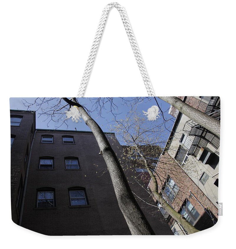 Perspective Weekender Tote Bag featuring the photograph Boston by Valerie Collins