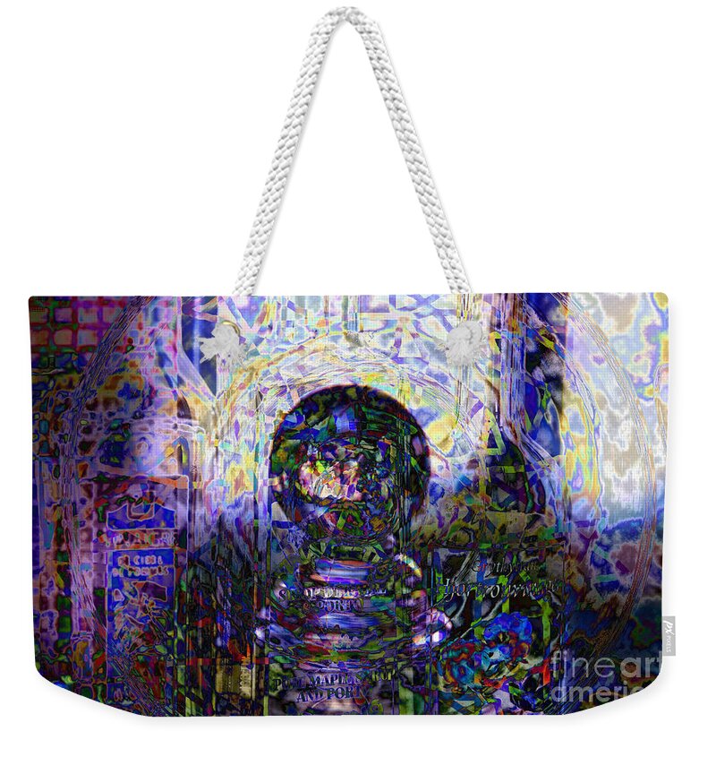 Abstract Art Weekender Tote Bag featuring the photograph Bottles bottles by Elaine Berger