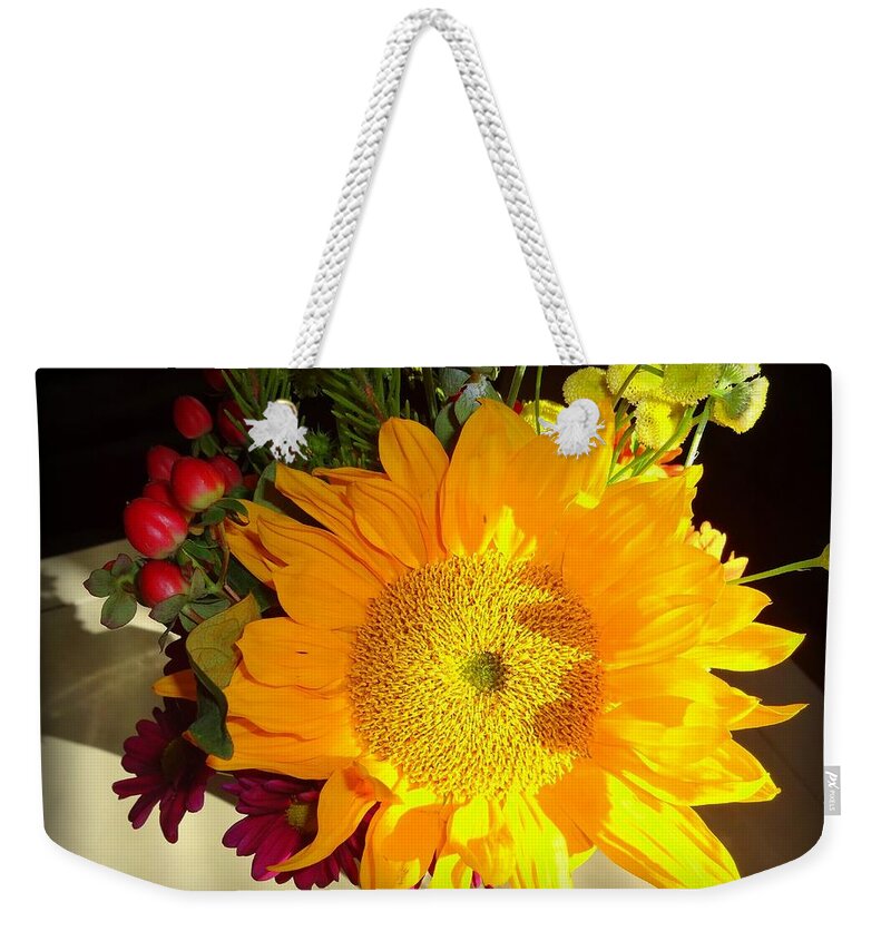 Flowers Weekender Tote Bag featuring the photograph Bouquet by Donna Spadola
