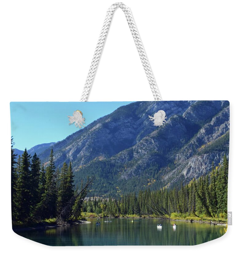 Bow River Weekender Tote Bag featuring the photograph Bow River No. 2-1 by Sandy Taylor