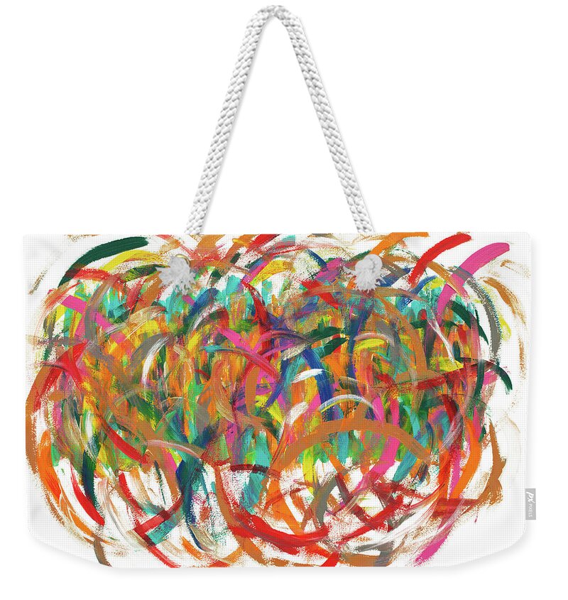 Brainstorm Weekender Tote Bag featuring the painting Brainstorm by Bjorn Sjogren