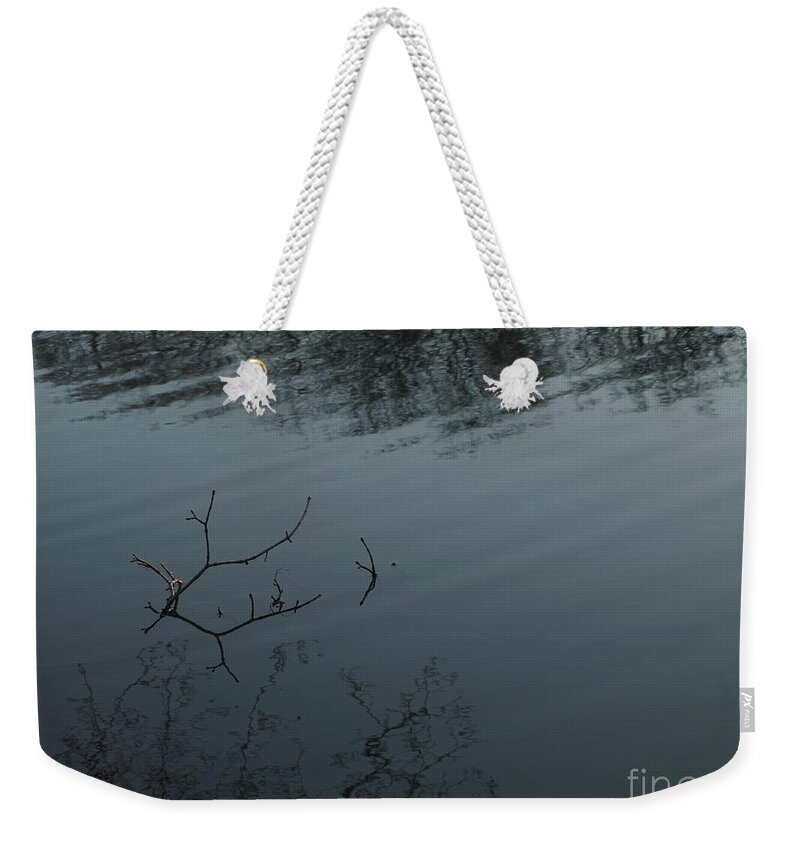 Water Reflections Weekender Tote Bag featuring the photograph Branchreflect by Mary Kobet