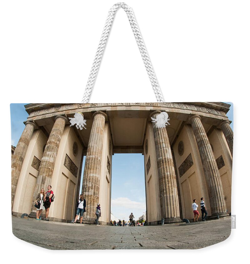 Brandenburg Gate Weekender Tote Bag featuring the digital art Brandenburg gate by Nathan Wright