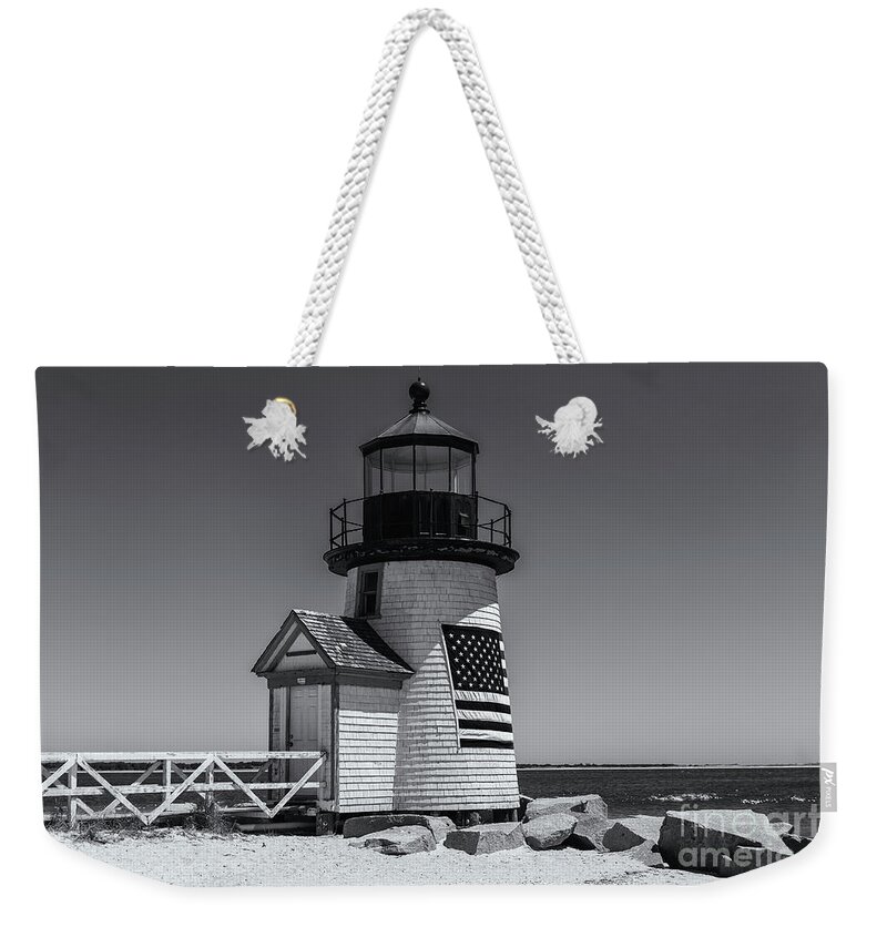Clarence Holmes Weekender Tote Bag featuring the photograph Brant Point Lighthouse II by Clarence Holmes