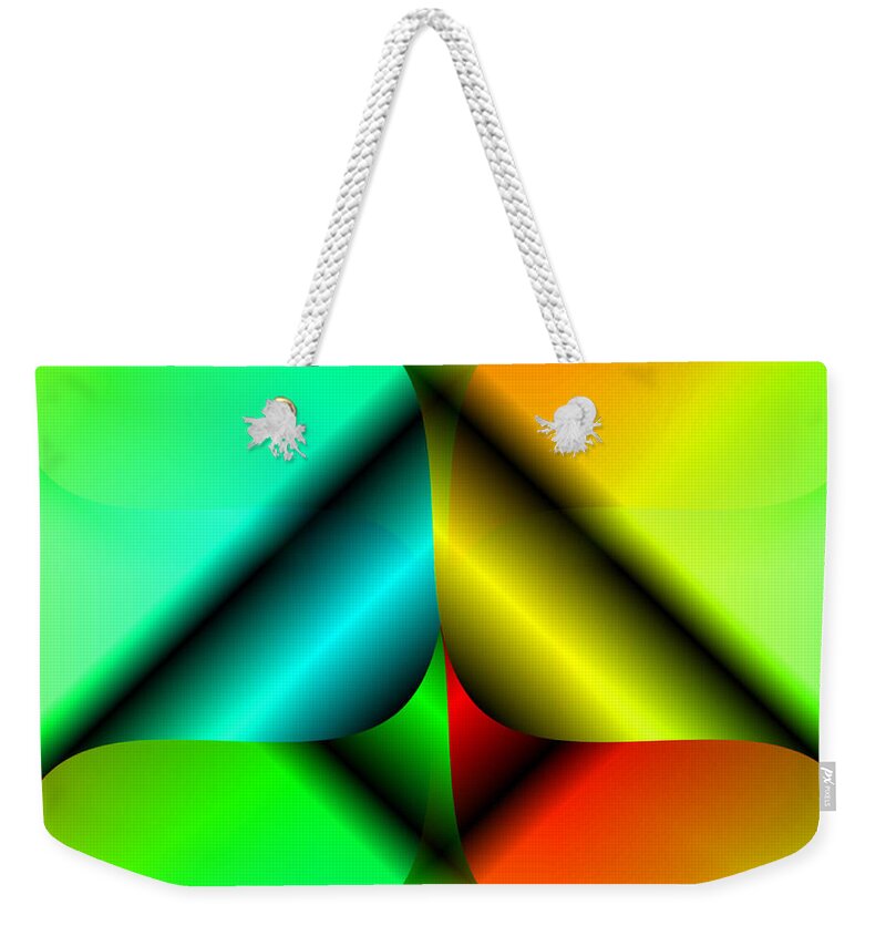 #abstracts #acrylic #artgallery # #artist #artnews # #artwork # #callforart #callforentries #colour #creative # #paint #painting #paintings #photograph #photography #photoshoot #photoshop #photoshopped Weekender Tote Bag featuring the digital art Breaking Boundaries Part 139 by The Lovelock experience