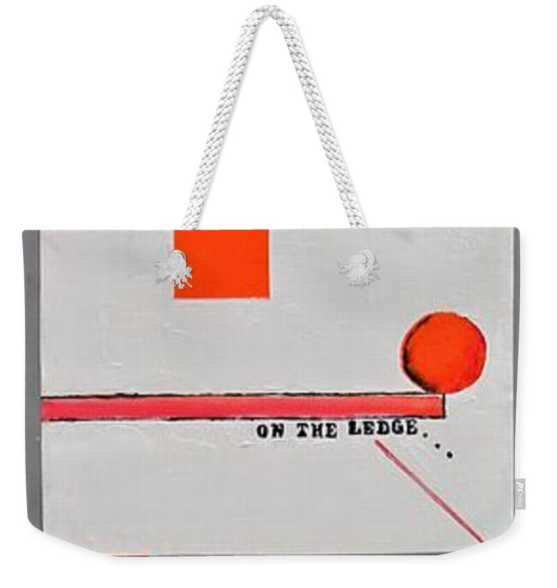 Depression Weekender Tote Bag featuring the painting Breaking Point by Tracey Lee Cassin