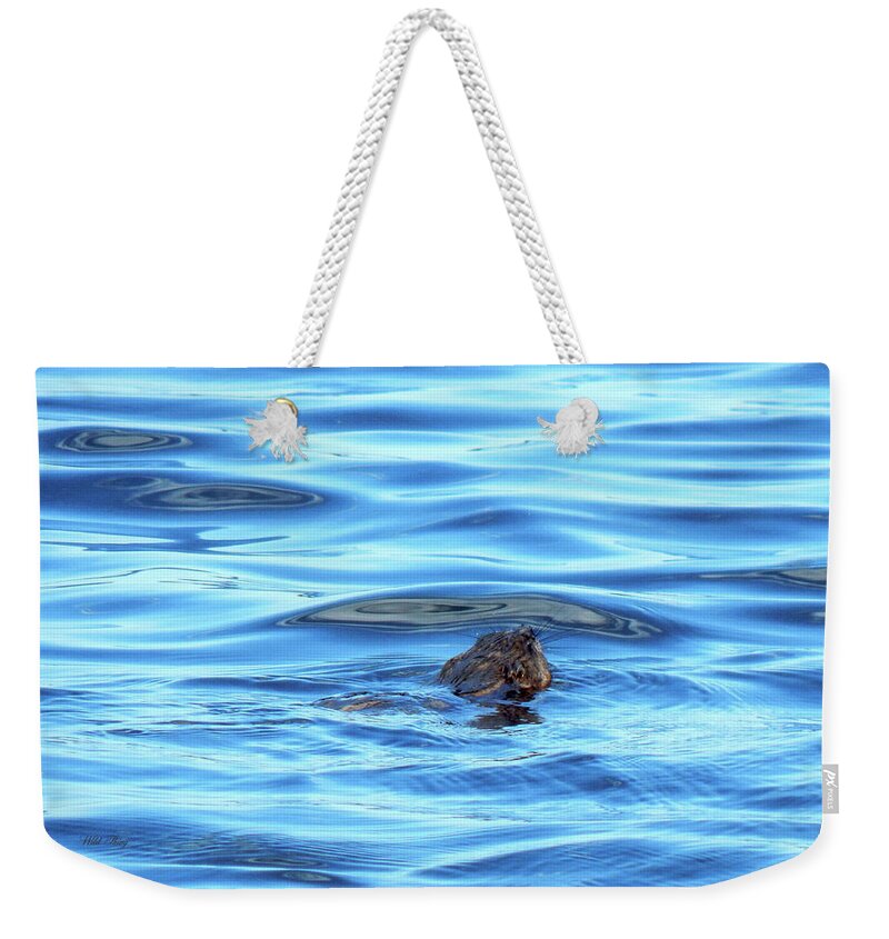 Summer Weekender Tote Bag featuring the photograph Breaking Surface by Wild Thing