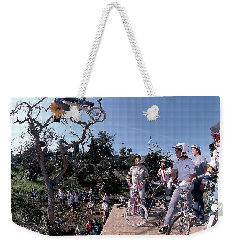 Brian Blyther Weekender Tote Bag featuring the photograph Brian Blyther Enchanted Ramp by Windy Osborn