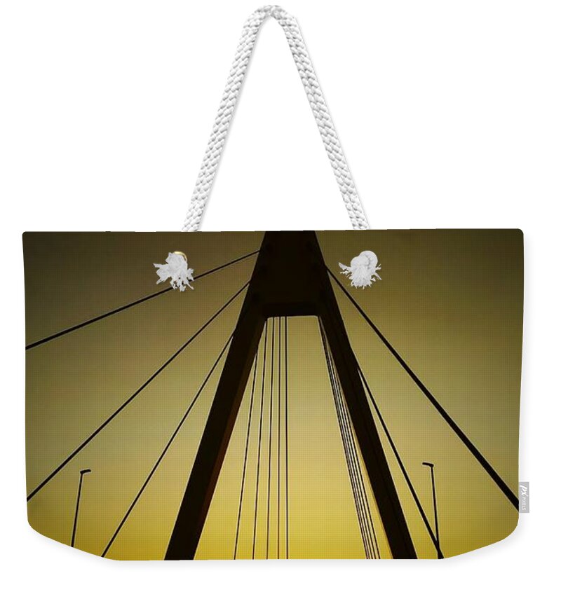 Bridge Weekender Tote Bag featuring the digital art Bridge by Kumiko Izumi