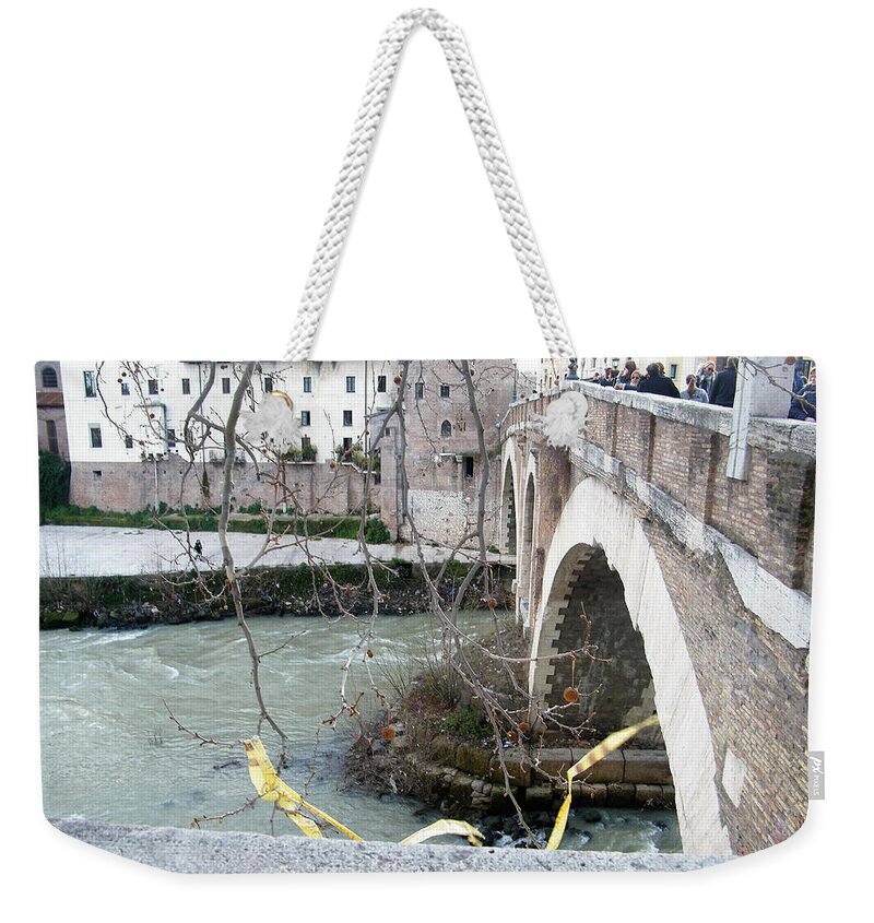 Photo Weekender Tote Bag featuring the photograph Bridge over the Tyre by Melinda Dare Benfield