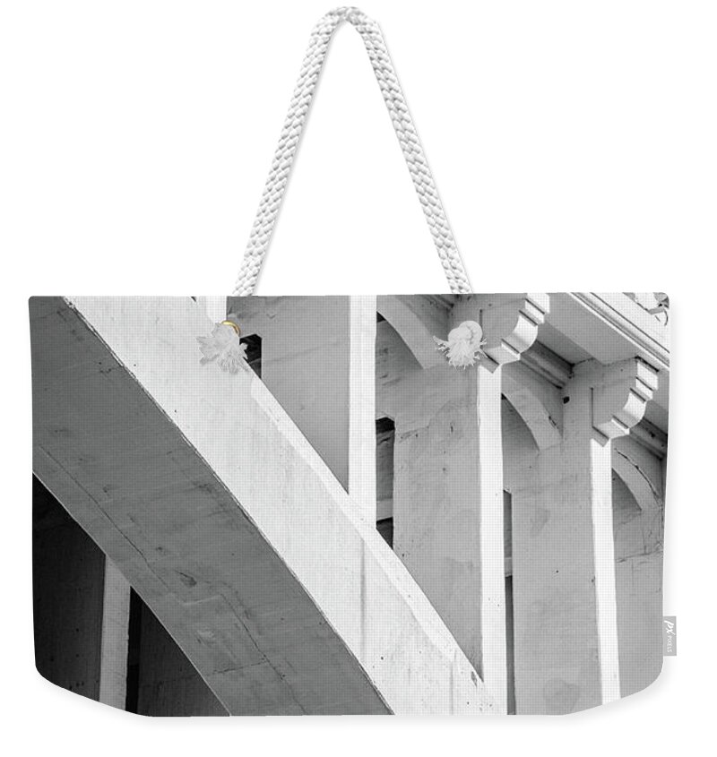 Cleveland Weekender Tote Bag featuring the photograph Bridge by Stewart Helberg