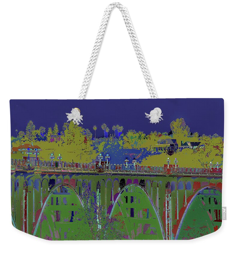 Kenneth James Weekender Tote Bag featuring the photograph Bridge To Life by Kenneth James